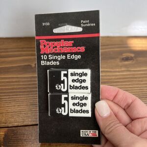 Popular Mechanics 10 Single Edge Blades 3133 USA Paint Sundries Vintage